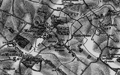 Old map of Weston Green in 1895