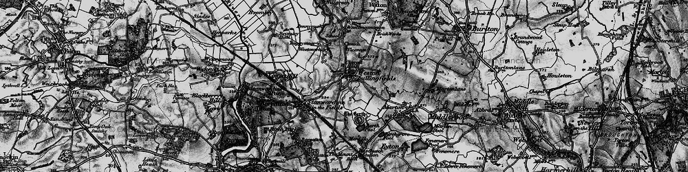 Old map of Weston Lullingfields in 1899