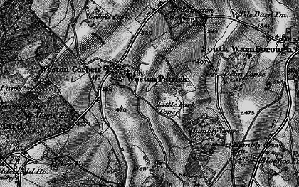 Old map of Weston Patrick in 1895