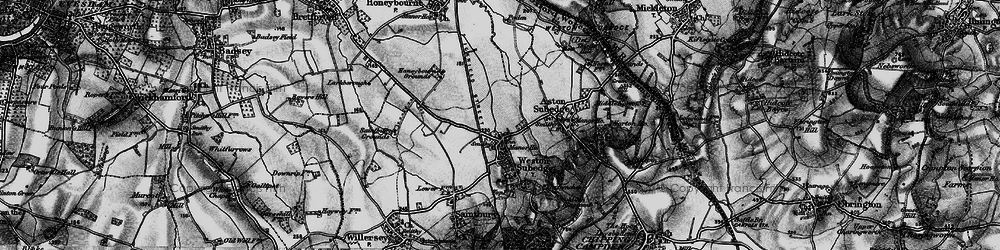 Old map of Weston-sub-Edge in 1898