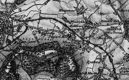 Old map of Weston under Penyard in 1896