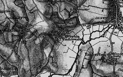 Old map of Weston Underwood in 1896