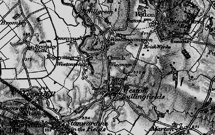 Old map of Weston Ho in 1899