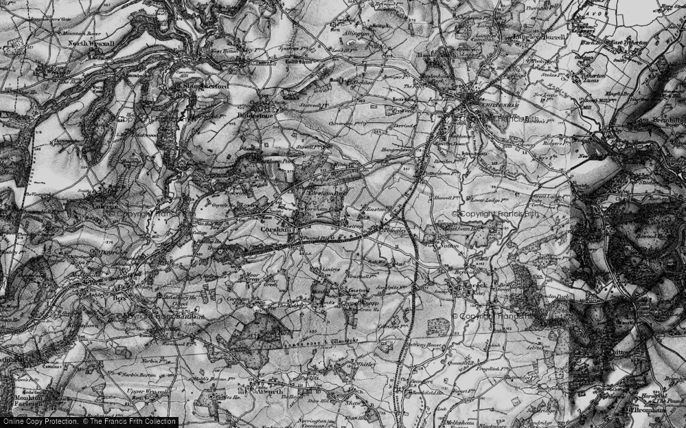 Old Map of Westrop, 1898 in 1898