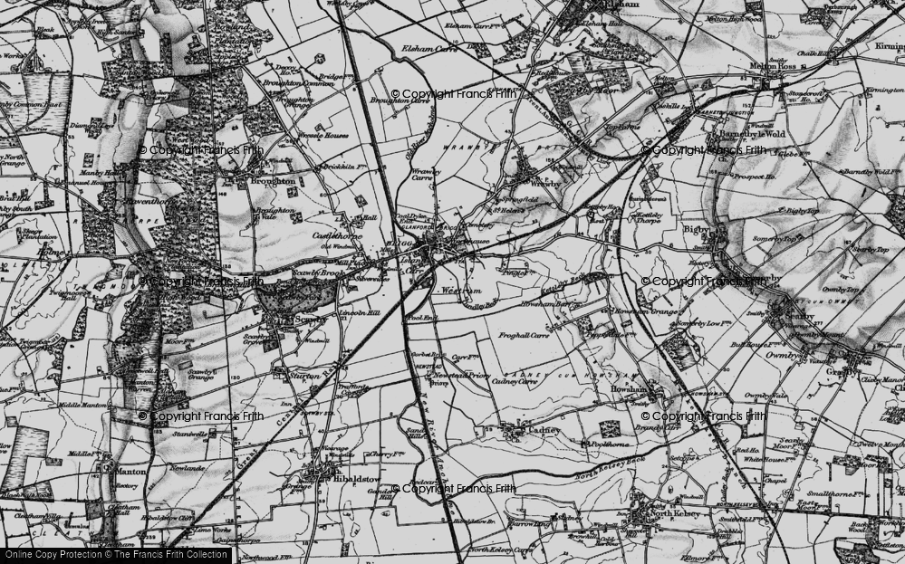 Old Map of Westrum, 1895 in 1895