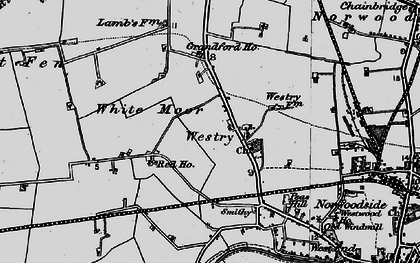 Old map of Westry in 1898