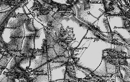 Old map of Woodhall Fm in 1899