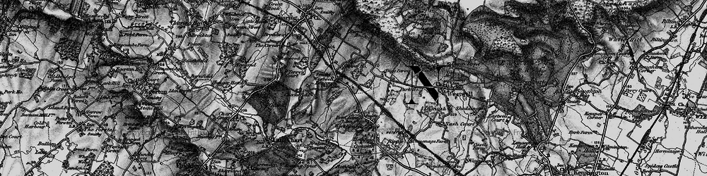 Old map of Westwell Leacon in 1895