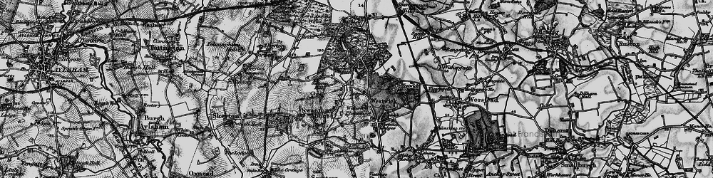 Old map of Westwick Hill in 1898
