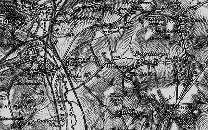 Old map of Westwood in 1895
