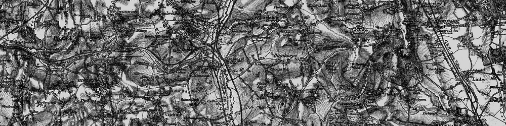 Old map of Westwood in 1895