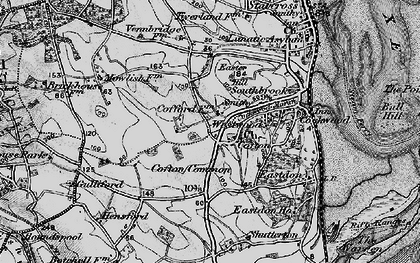 Old map of Westwood in 1898