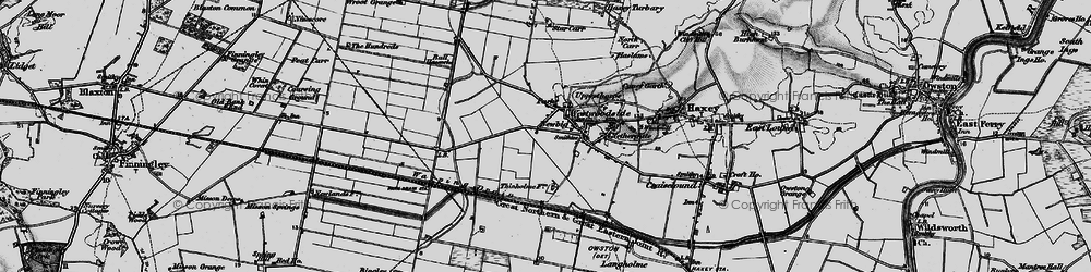Old map of Westwoodside in 1895