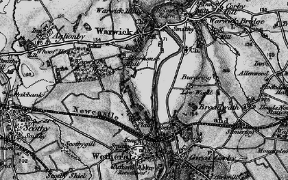 Old map of Wetheral Plain in 1897