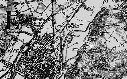 Old map of Wetmore in 1898