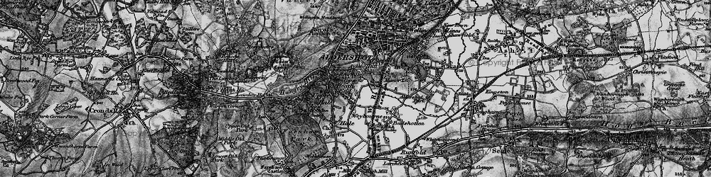 Old map of Weybourne in 1895
