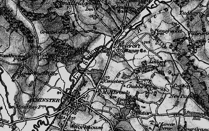 Old map of Weycroft in 1898