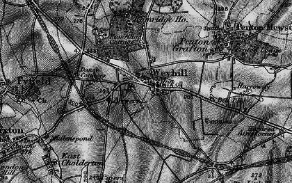 Old map of Weyhill in 1895