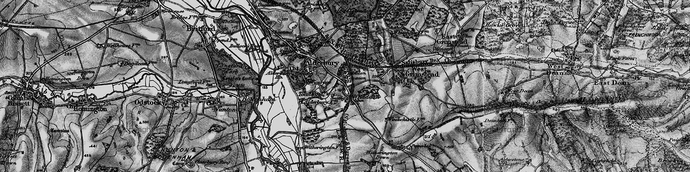 Old map of Witherington Down in 1895
