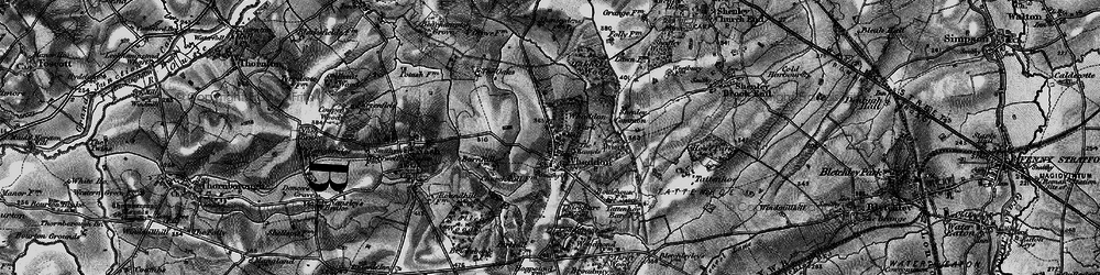 Old map of Whaddon in 1896