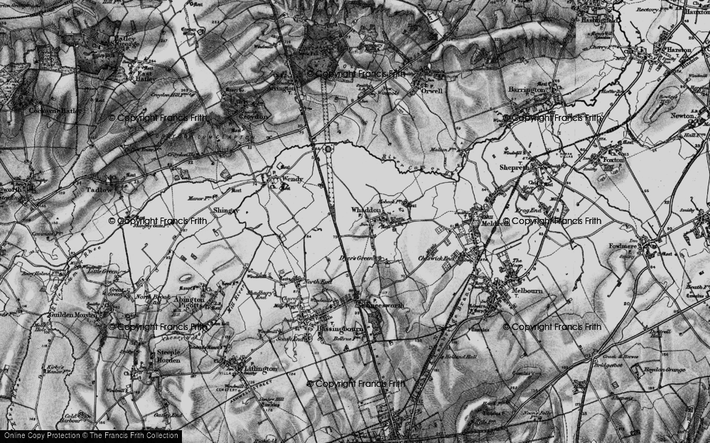 Old Map of Whaddon Gap, 1896 in 1896