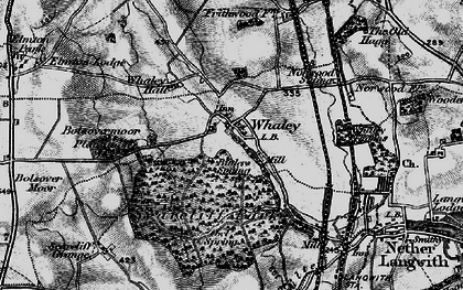 Old map of Whaley Common in 1899