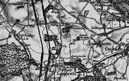 Old map of Woodend in 1899