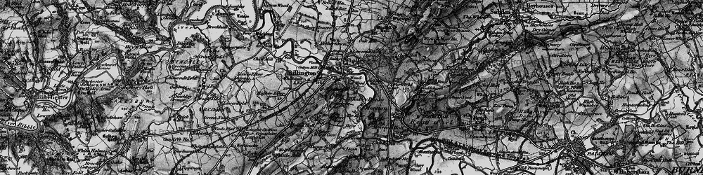 Old map of Whalley Banks in 1898
