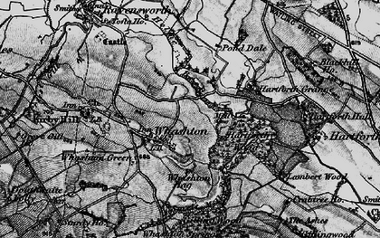 Old map of Whashton Green in 1897