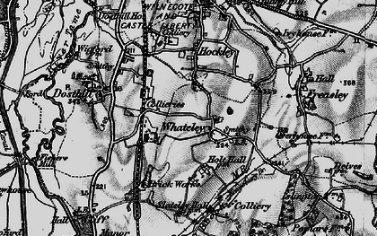 Old map of Whateley in 1899