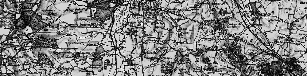 Old map of Whateley in 1899