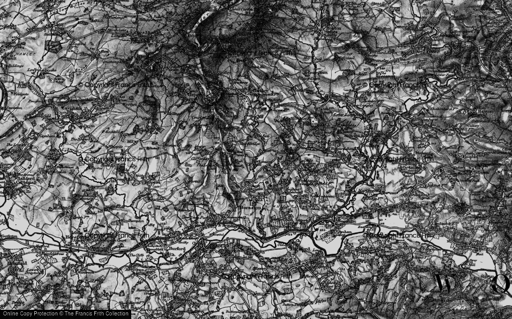 Old Map of Whatmore, 1899 in 1899