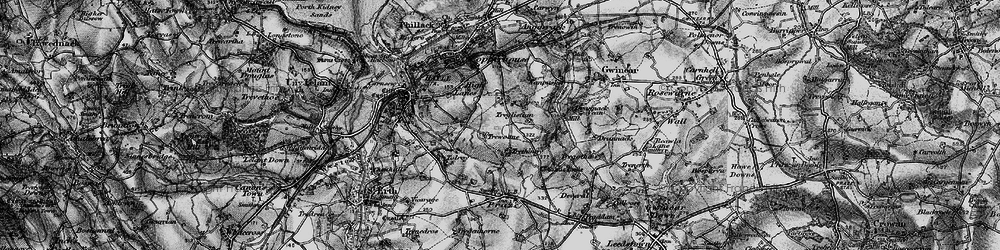 Old map of Wheal Alfred in 1896