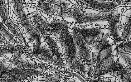 Old map of Wheal Baddon in 1895