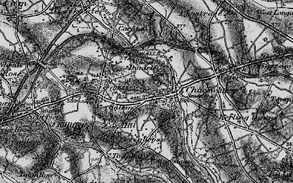 Old map of Wheal Busy in 1895