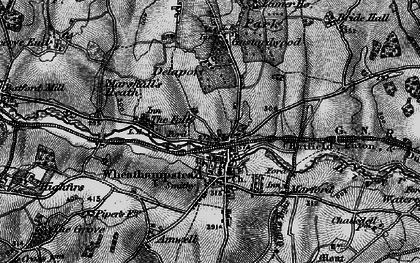 Old map of Wheathampstead in 1896