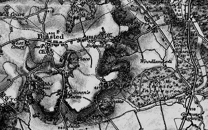 Old map of Binstead Place in 1895