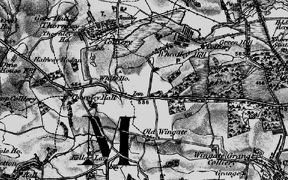 Old map of Wheatley Hill in 1898