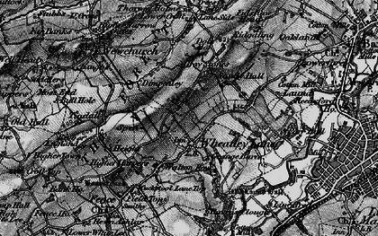 Old map of Cuckstool Lane Top in 1898
