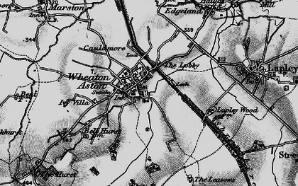 Old map of Wheaton Aston in 1897