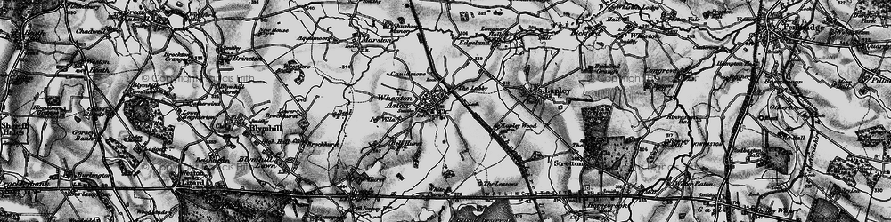 Old map of Wheaton Aston in 1897