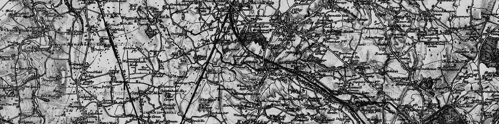 Old map of Wheelock in 1897