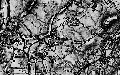 Old map of Wheelton in 1896