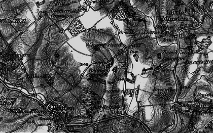 Old map of Brookfield Common in 1896