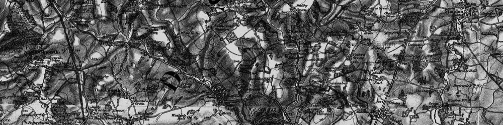 Old map of Arbury Wood in 1896