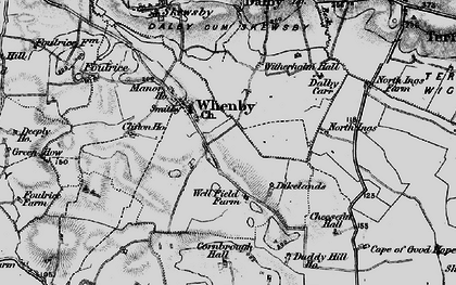 Old map of Whenby Lodge in 1898