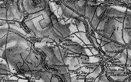 Old map of Peak District National Park in 1896