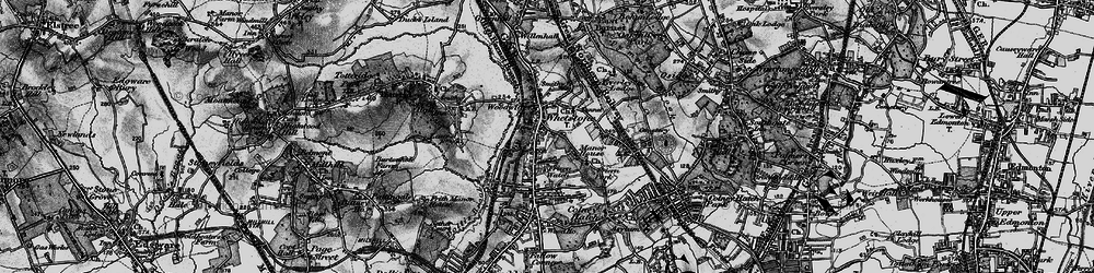 Old map of Whetstone in 1896