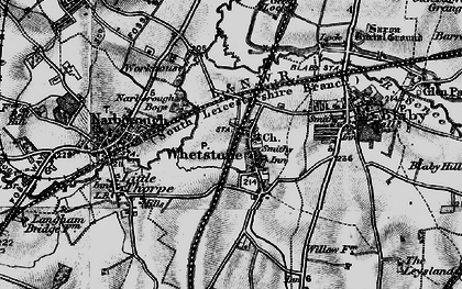 Old map of Whetstone in 1899
