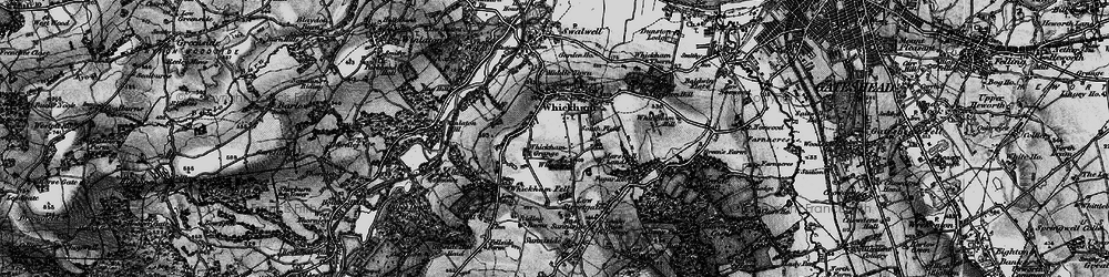 Old map of Whickham in 1898